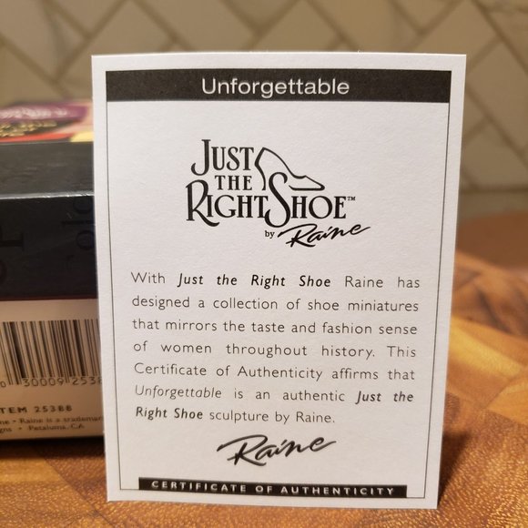 Just the Right Shoe, Unforgettable, 25388, 2003 - Picture 3 of 11